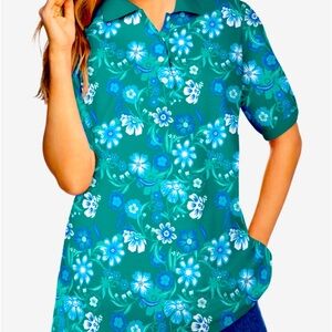 Elbow-Sleeve Polo Tunic NWT